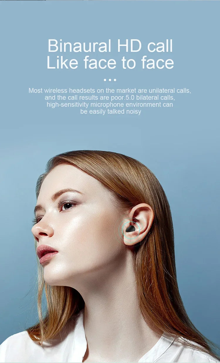 TWS A6S Headset Wireless Earphones Bluetooth Headphones Sport Stereo Bluetooth Earbuds for iPhone 15 Huawei Xiaomi Redmi Phones