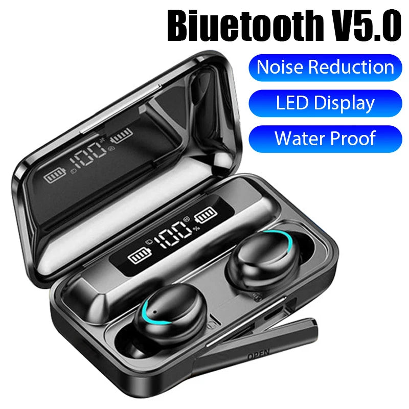 F9 TWS Wireless Earphones Bluetooth Headphones Waterproof Sport Headsets Game Noise Reduction Earbuds With Microphone for Xiaomi