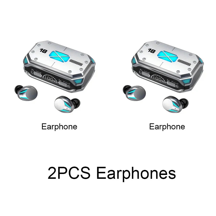 M41 Bluetooth Earphone Wireless Headphone Smart Touch Digital Display Stereo Earbuds With Colour Light Magnetic Suction Headset