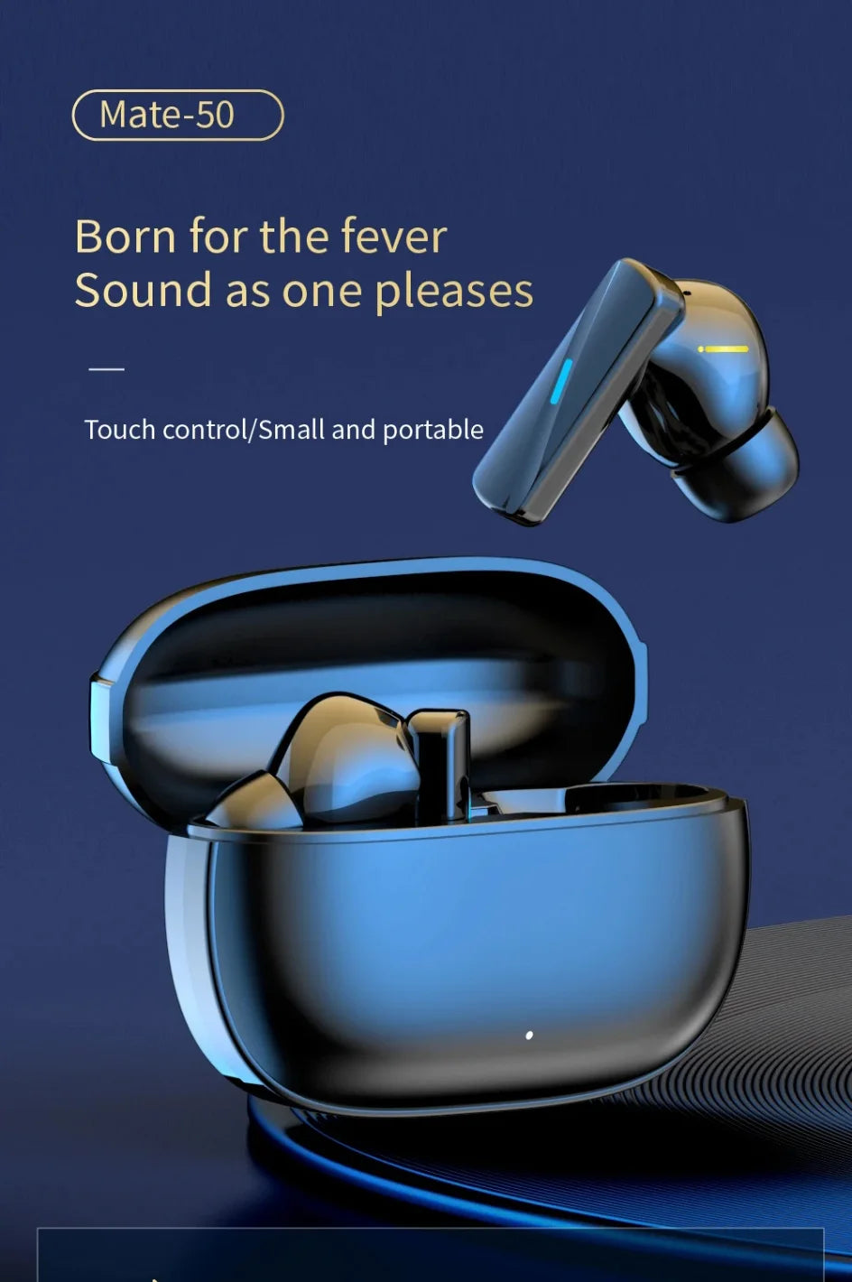 Earbuds True Wireless Earphone Noise Cancelling Update Bluetooth 5.3 Headset HD Music Headphone In-Ear Handsfree With Mic