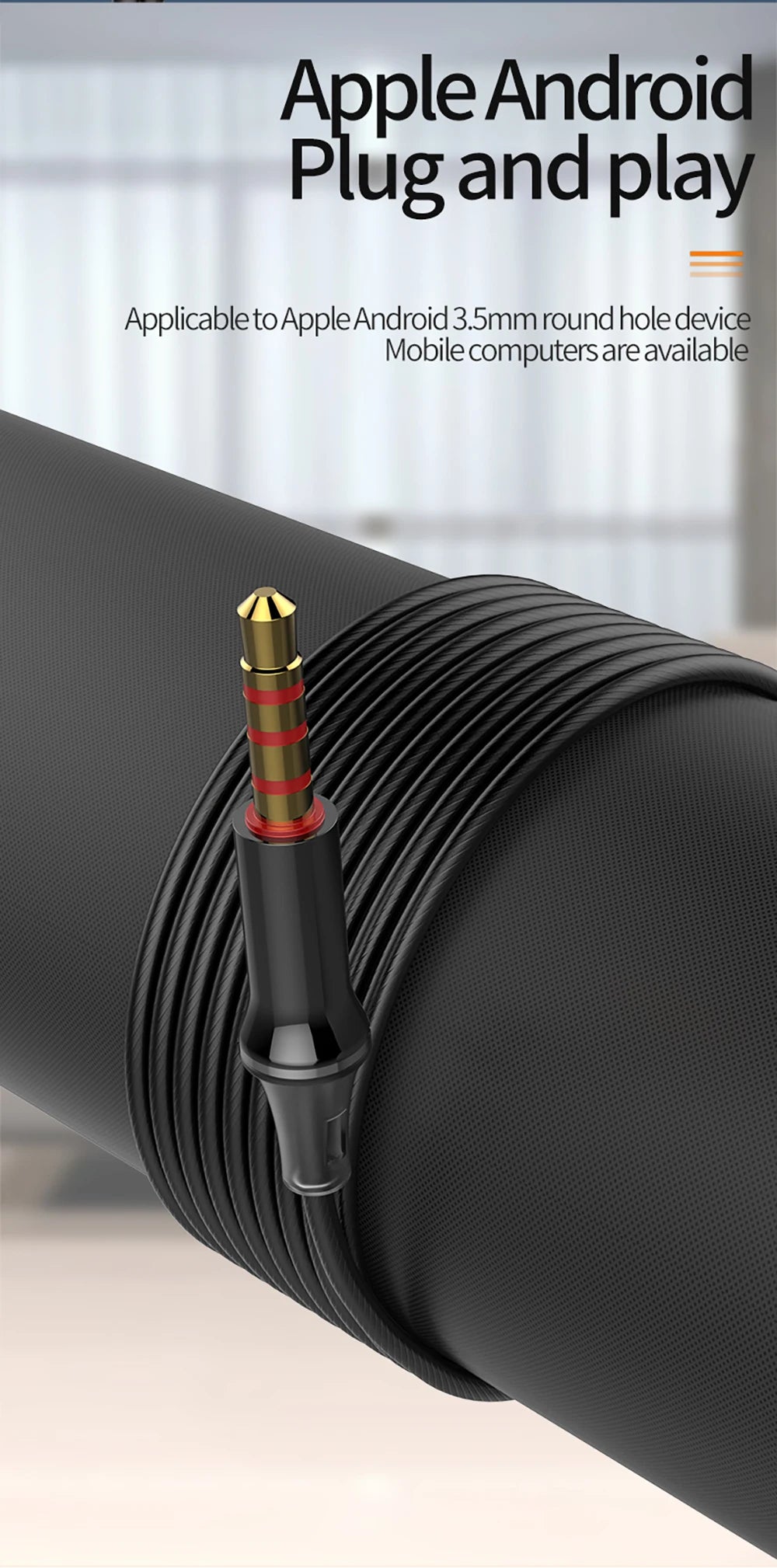 3.5mm Wired Headphones Noise Canceling In-Ear Sports Earphone Dual Driver Bass Stereo Gaming Headset HiFi Music Earbuds With Mic